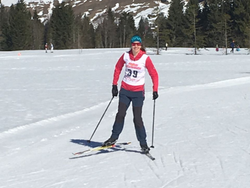 Leonie Schwarzkopf bei der Clubmeisterschaft Langlauf 2018